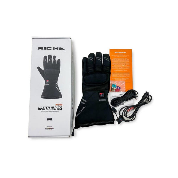 Heatech 12V Heated Gloves電熱グローブ　極美品 INFERNO 12V HEATED GLOVES PACK | Richa USA